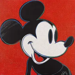 Aurel Tar, Mickey (after Andy), 2021, acrilic pe pânză