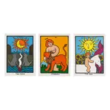 Ioana Popescu, Moon, Sun and Strength (Tarot series), acrilic pe pânză