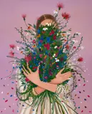 Elleny Gherghe, Embracing the Self, 2024, ulei pe pânză