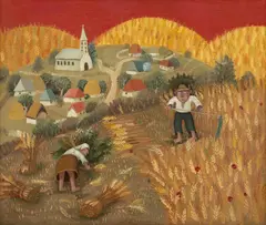 Gheorghe Ciobanu, Seceriş, ulei pe pânză