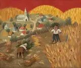 Gheorghe Ciobanu, Seceriş, ulei pe pânză