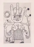 Victor Brauner, Raziel, acvaforte și gravură cu ac rece