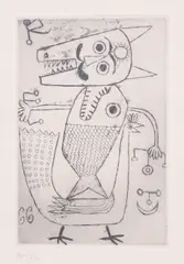 Azoth by Victor Brauner, acvaforte și gravură cu ac rece, offered Nov 2024