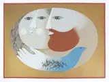 Samy Briss, Cuplu, cromolitografie