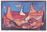 Marcel Janco, La Mer Morte, cromolitografie