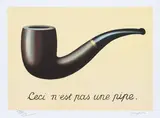 Ceci n'est pas une pipe by René Magritte, cromolitografie, sold Nov 2024