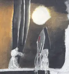 Paul Ackerman, Fantoma de la Operă, ulei pe pânză lipită pe carton