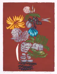 Jacques Hérold, Fleurs, cromolitografie