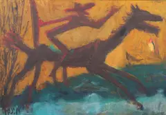 Marcel Janco, Don Quijote, ulei pe lemn