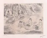 Jules Pascin, Picnic, acvaforte și acvatintă