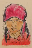 Eva Cerbu, Tătăroaică, xilogravură în culori