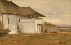 Juan Alpar, Casă muntenească, 1890-1900, ulei pe pânză