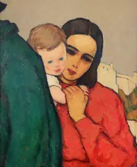 Nicolae Tonitza, Maternitate, 1927-1929, ulei pe carton