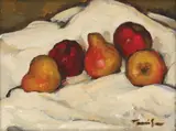 Nicolae Tonitza, Natură statică cu pere, 1925-1927, ulei pe pânză