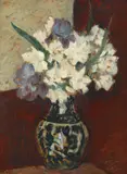 Ștefan Dimitrescu, Narcise și stânjenei, 1916-1918, ulei pe carton