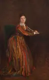 Nicolae Grigorescu, Portretul Emiliei Dona, 1870 -1875, ulei pe pânză