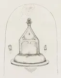 Ștefan Câlția, Casa de piatră, 1997, peniță pe hârtie
