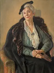 George Löwendal, Portretul scriitoarei Alice Voinescu, a doua jumătate a anilor '50, ulei pe carton