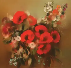 Maci by Corneliu Brudașcu, 1975, ulei pe pânză, sold Oct 2024