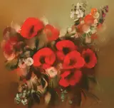 Corneliu Brudașcu, Maci, 1975, ulei pe pânză