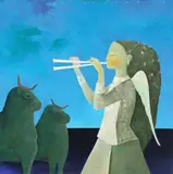 Felix Aftene, Chemare, 2018, acrilic pe pânză