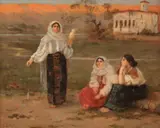 Pierre Auguste Bellet, Țărănci pe Valea Oltului