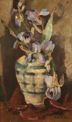Stânjenei by Nicolae Enea, anii '30, ulei pe placaj, offered Oct 2024