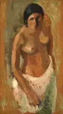 Theodor Pallady, Model (Tahitiană), anii '20, ulei pe carton