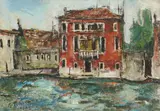 Veneția by Gheorghe Petrașcu, 1934, ulei pe carton, sold Oct 2024