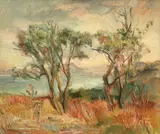 Petre Iorgulescu-Yor, Peisaj din Provence, anii '30, ulei pe carton