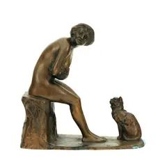 Frederic Storck, După baie, bronz patinat