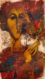 Gancho Karabadzhakov, The painter, oil on board