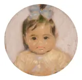 The blue ribbon by Elisaveta Konsulova-Vazova, 1919, pastel on paper, offered Oct 2024
