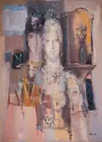 Dechko Uzunov, Feast day, 1980, oil on canvas