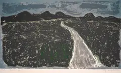 Todor Panayotov, Vineyard, etching