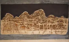 Todor Panayotov, Hills, etching