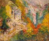 Boris Denev, Autumn in the mountain, 1940s, oil on canvas