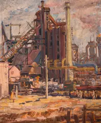 Ivan Tabakov, Kremikovtzi, the end of the 1960s, oil on canvas