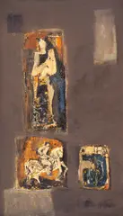 Biblical stories by Encho Pironkov, 1960, oil on canvas, sold Oct 2024
