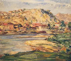 Nyagul Stanchev, Landscape, 1933, oil on canvas
