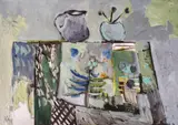 Vasilka Moneva, Still life with a jug, oil on canvas