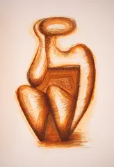 Boyan Raynov, Silhouette, lithography