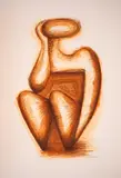 Boyan Raynov, Silhouette, lithography