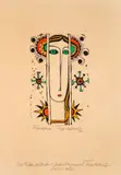 Georgi Kovachev-Grishata, Green eyes, 1992, lithography