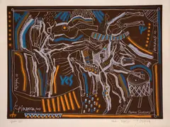 Rumen Skorchev, Circus, 2008, lithography