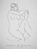 Georgi Pavlov-Pavleto, Nude, after 1985s, lithography