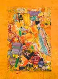 Nikolay Yanakiev, A colorful world, oil on cardboard