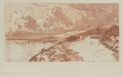 Menci Clement Crnčić, Before the Storm, 1919.-1920., watercolor on paper