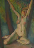 Jerolim Miše, Female Nude, 1921., oil on canvas