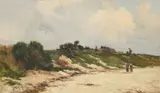 Nikola Mašić, Landscape with Peasant Women, 1878.-1880., oil on canvas